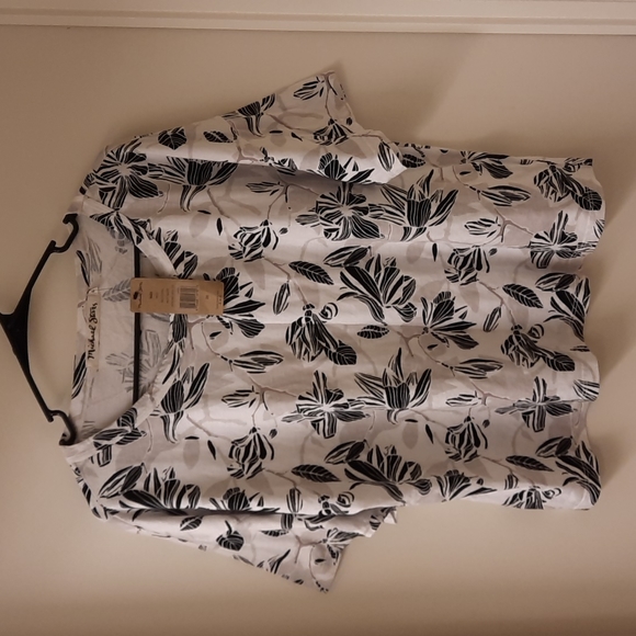 NWT, Michael Stars Crew Neck Floral Top - Picture 4 of 10